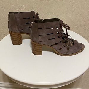 Vince Camuto Tressa Taupe Leather Shootie